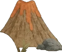 El volcán de la isla